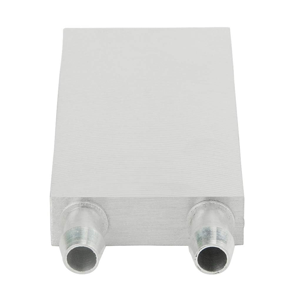 Bxqinlenx Aluminum Water Cooling Block For Cpu Graphics Radiator Heatsink 40X 80Mm White
