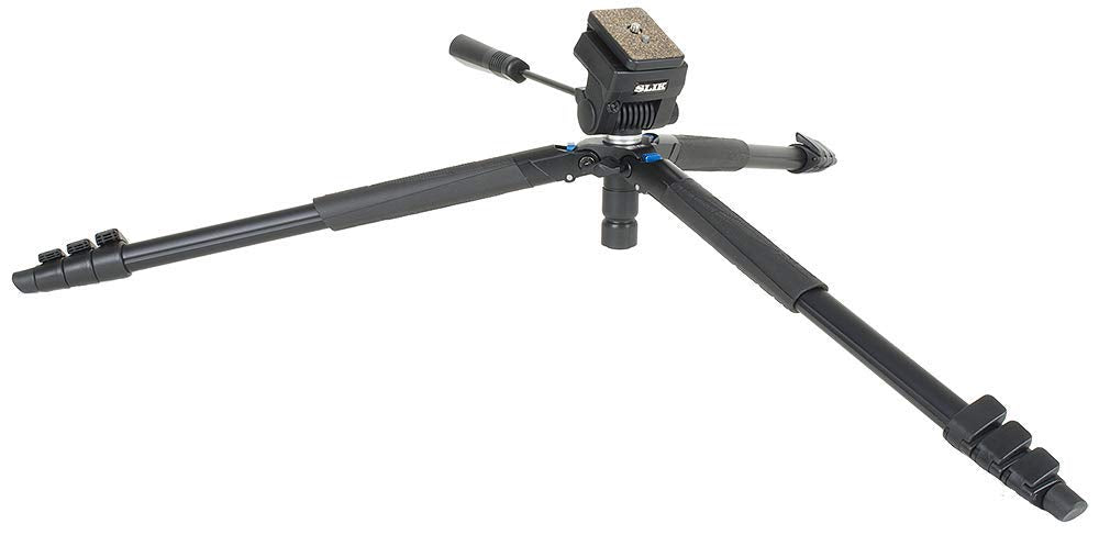 Slik Video Sprint Iii Travel Tripod W/Sprint Video Head For Mirrorless/Dslr Sony Nikon Canon Fuji Cameras And More   Black (617 521)
