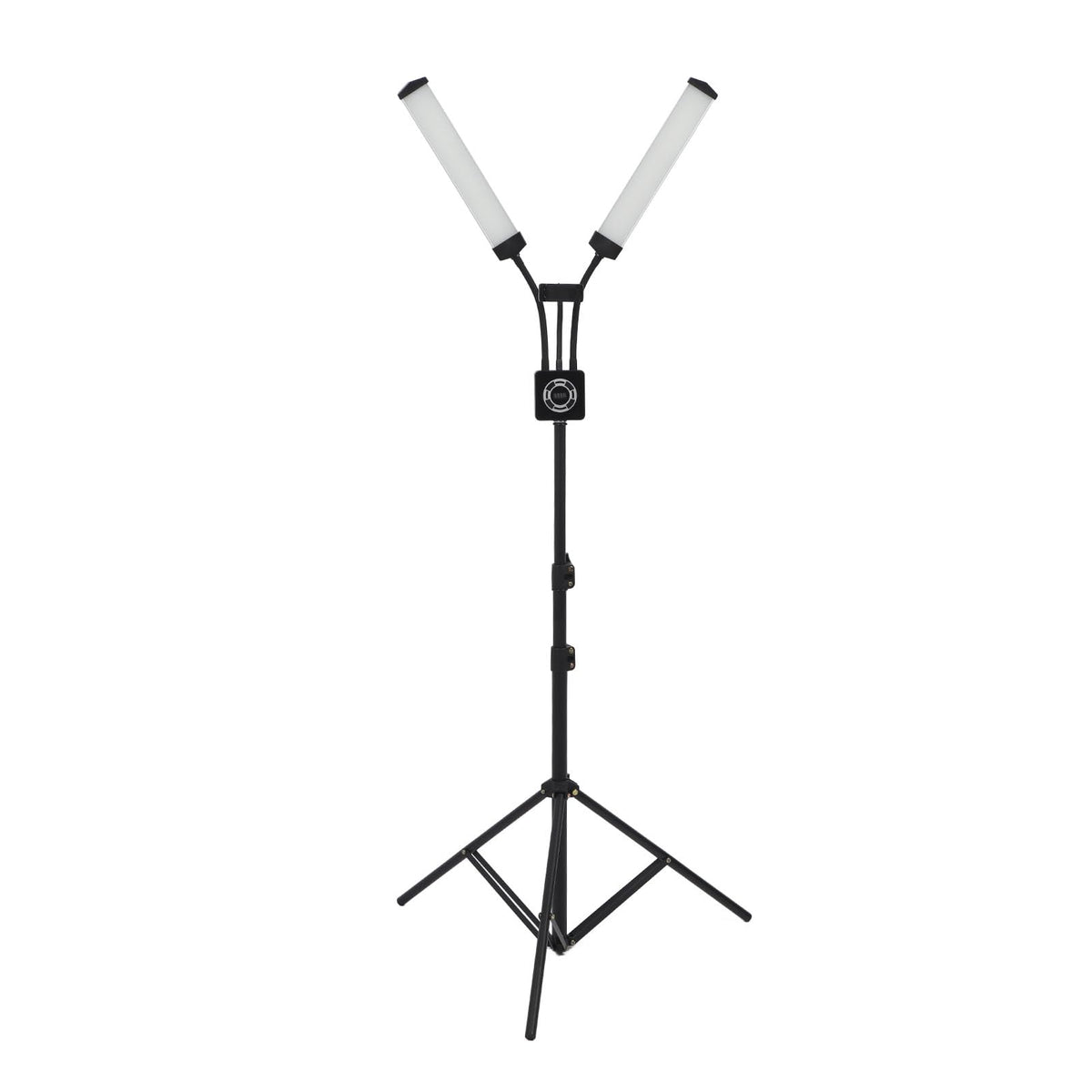 Led Video Light With Stand Tripod, 40W Double Arms Beauty Light, Dimmable 3200-5600K Floor Lamp For Eyelash Extensions With Phon