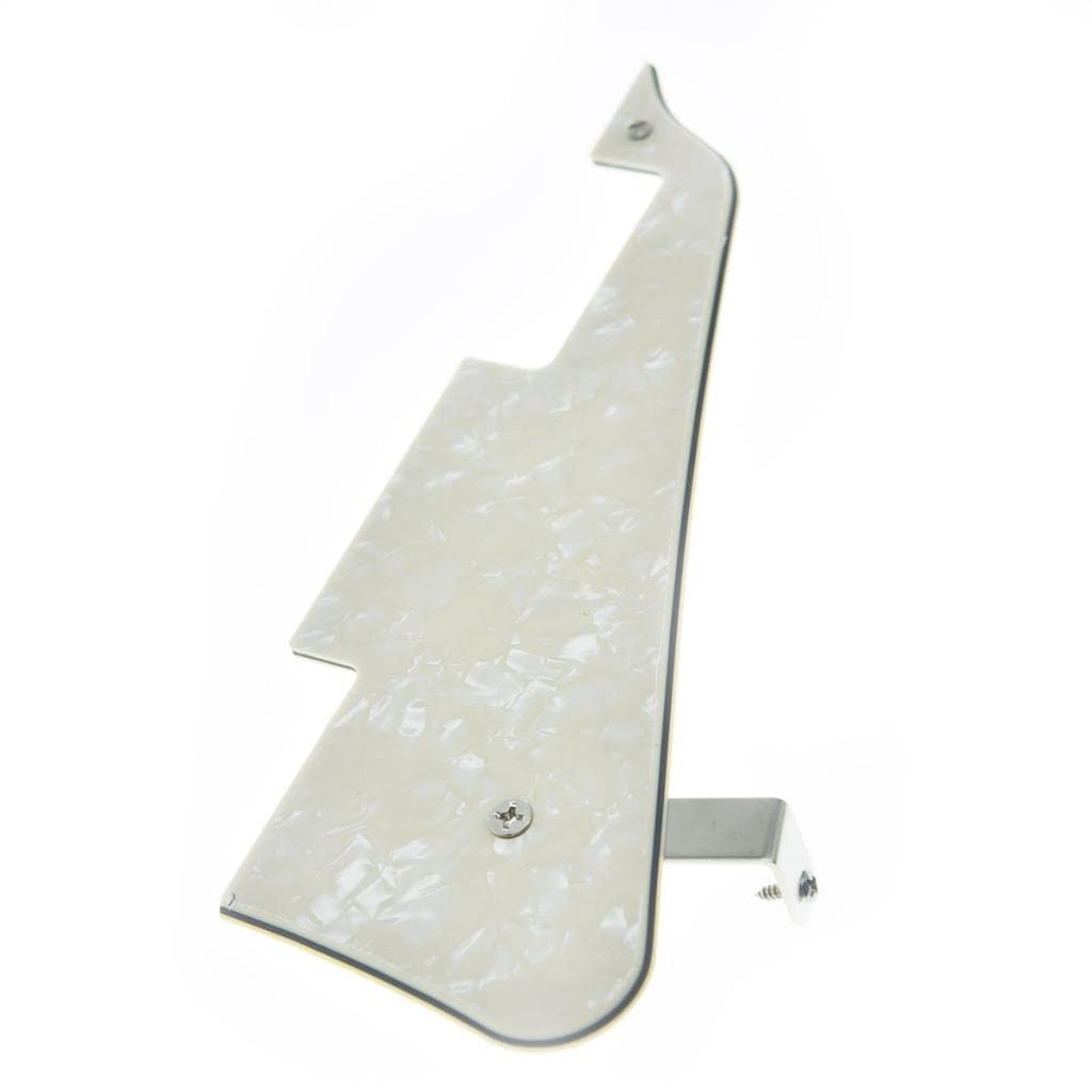 Dopro Lp Guitar Pickguard And Lp Stainless Steel Bracket With Nickel Steel Mounting Screws For Usa Les Paul Aged Pearl