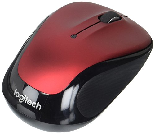 Logitech Laser Wireless Mouse Wireless Laser Mouse, 2 1/2''X 4 1/2''X1 3/4'', Red