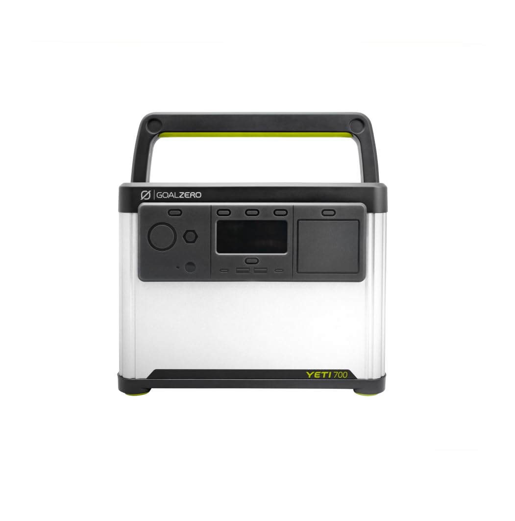 Goal Zero Yeti Portable Power Station, Yeti 700 + Nomad 100, 677 Watt Hour Lifepo4 Battery, Water Resistant & Dustproof Solar Ge