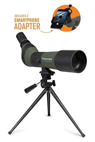 Celestron - Landscout 65Mm Angled Spotting Scope - Fully Coated Optics - 20-60X Zoom Eyepiece - Rubber Armored - Tabletop Tripod