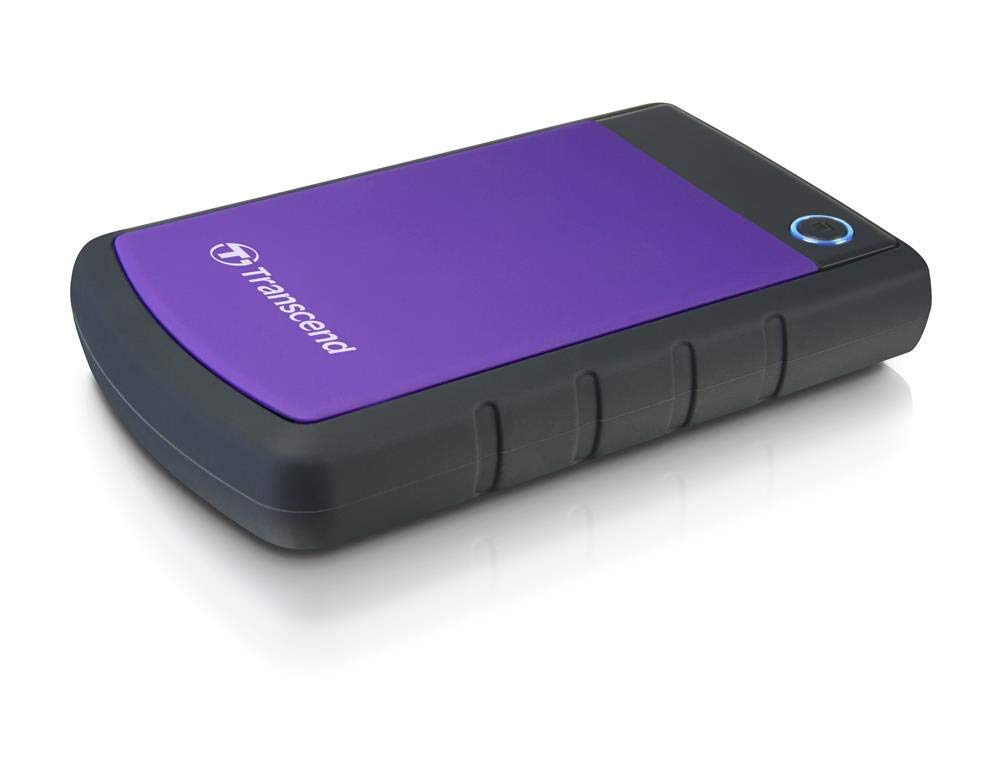 Transcend Storejet 2Tb Portable Usb 3.0 Hard Disk (Ts2Tsj25H3P), Purple