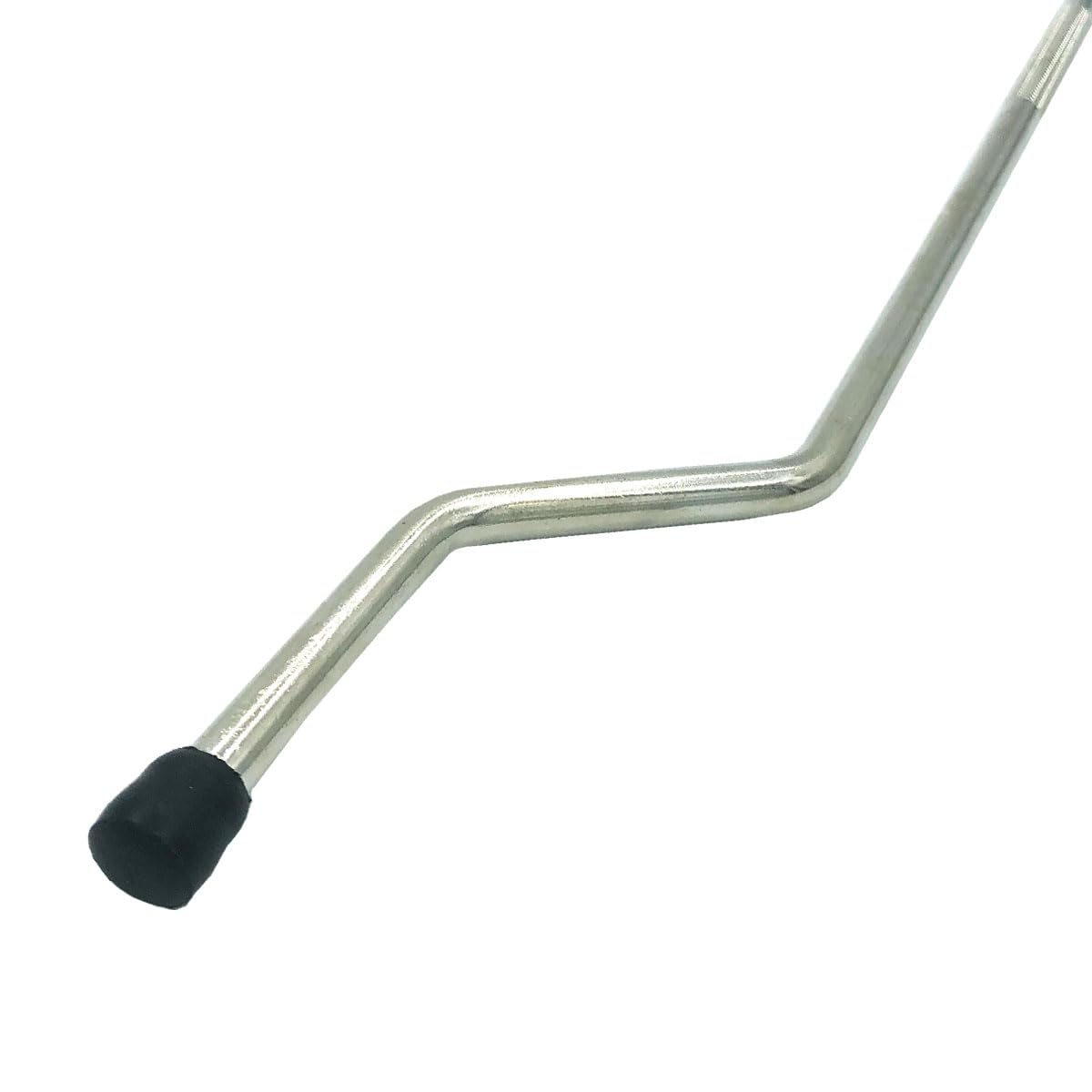 Tuoren 3Pcs Floor Tom Drum Legs Bent Metal Bass Tom Drum Legs With Anti-Slip Feet Kit For Percussion Drum Set Replacement Parts