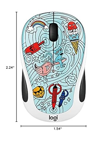 Logitech 910 005027 M325C Wireless Mouse Bae Bee Blue
