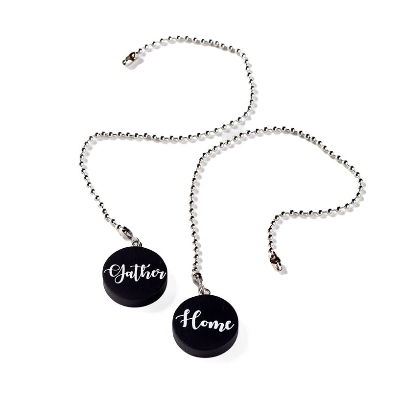 Sentiment Decorative Hardware Collection  Black Set of 2 Fan Pulls