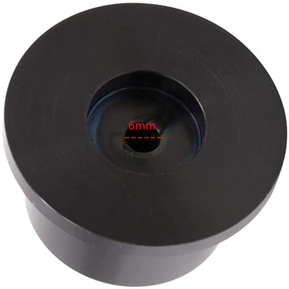 Szliyands 1.89'' X 1.02'' All Aluminum Knob Volume Potentiometer Knob Bile Amplifier Audio Potentiometer Knob Cap (Black)