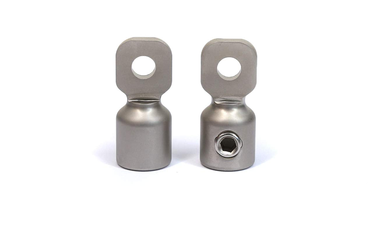 Knukonceptz 0 Gauge Set Screw Ring Terminal Pair With Heat Shrink