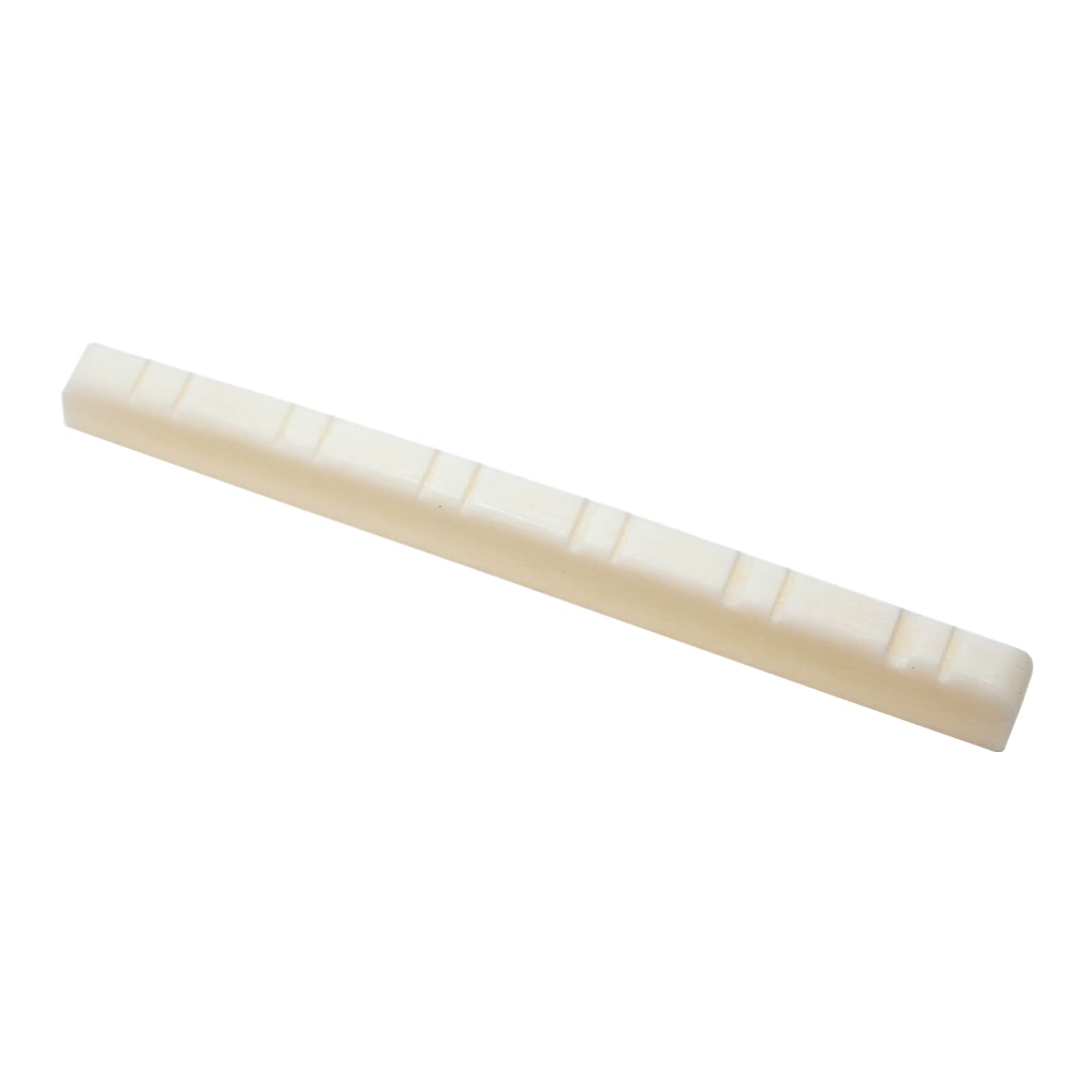 Miwayer 12 String Electric Guitar Bone Nut Flat Bottom Pre Slotted Made Of Real Bone (48 X 3 X 5Mm 1 Pack)
