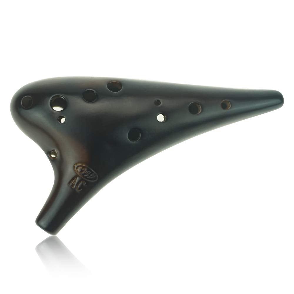 Forest Whisper'' 12 Hole Ocarina Classic Straw Fire Masterpiece Collectible, Alto C Ceramic Ocarina   Highly Recommended Chris