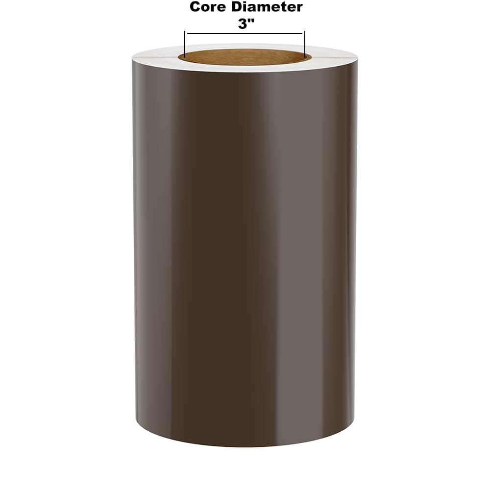 (Discontinued) Kingston Premium Vinyl Label Tape, Brown, 9 x 150 on 3 Core for DuraLabel 9000, LabelTac 9, SafetyPro 9G, VnM 8 