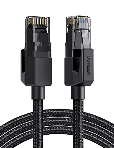Ugreen Cat 6 Ethernet Cable, 1000Mbps Gigabi High Speed Braided Shielded Network Cord For Ps5 Ps4 Xbox One Wifi Extender Tv Box 