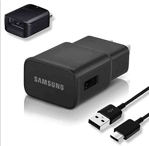 Fast Charger With Usb Type C 6.6Ft (2M) Cable & Otg Adapter For Samsung Galaxy S9/S9 Plus/S8/S8 Plus/S10/S10E/S10 Plus/Note 8/Note 9/A02/A21/A31/A41/A42 5G/A60/A8/A60/A8S/A51 5G Uw