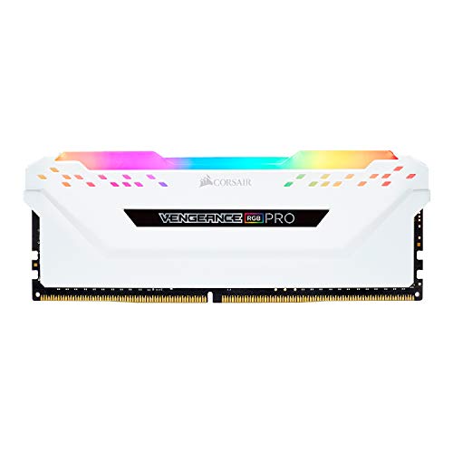 Corsair Vengeance Rgb Pro 16Gb (2X8Gb) Ddr4 3200Mhz C16 Led Desktop Memory - White