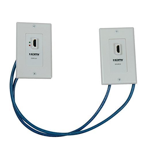 Tripp Lite HDMI Display Extender Kit, Wall Plate, Copper, Apple Size, White, Model P167-000