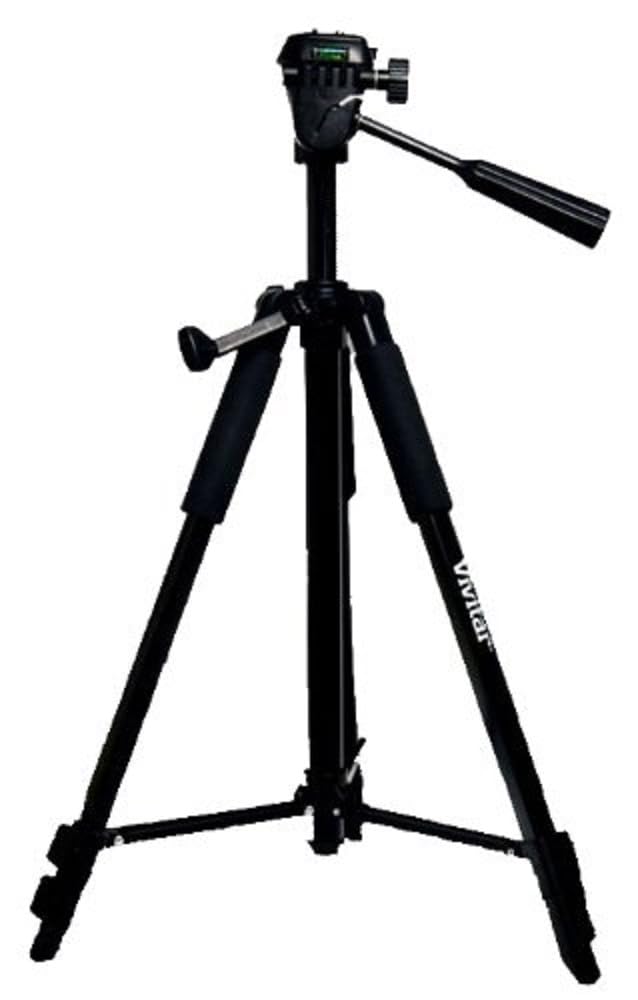 Vivitar 57-Inch Tripod, Three Way Fluid Pan Head, Quick Release Mount, Supports Up To 5 Pounds Of Weight, Viv-Vpt-2457, Black,St