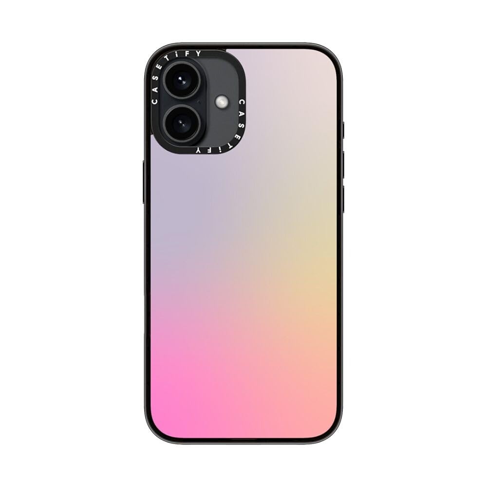 Casetify Compact Case For Iphone 16 Plus [Lightweight / 4 Ft. 2X Military Grade Drop Protection/Slim]   Pastel Gradient   Clear