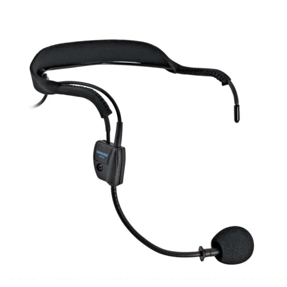 Shure Wh20 Dynamic Headset Microphone (Wired)   Rugged, Lightweight, Secure Fit For Active Mic Users, Perfect For Instructors/Mu