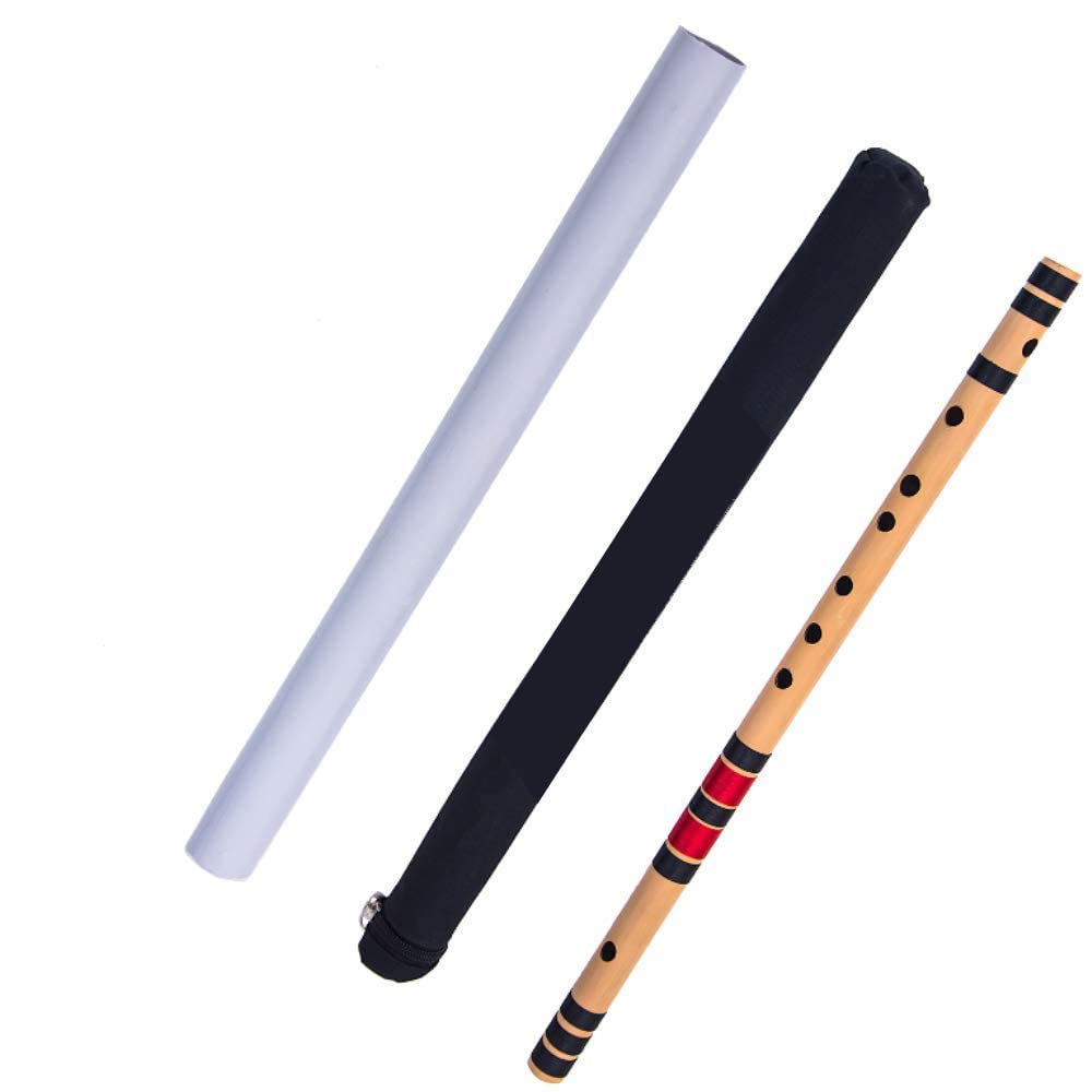 Ketostics Bamboo Flutes Bansuri C Natural Right Handed Middle (19 Inch) C1