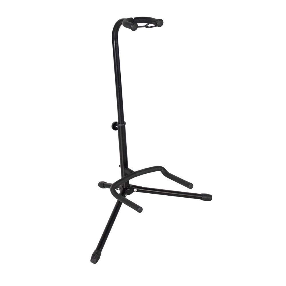 Gator Frameworks Adjustable, Holds Single Electric Acoustic Guitar Stand (Gfw Gtr 1000), Black, 54 X 40 X 44''