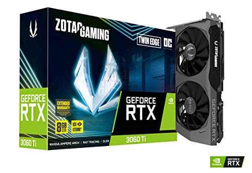 Zotac Gaming Geforce Rtx    3060 Ti Twin Edge Oc Lhr 8Gb Gddr6 256 Bit 14 Gbps Pcie 4.0 Graphics Card, Icestorm 2.0 Advanced Coo