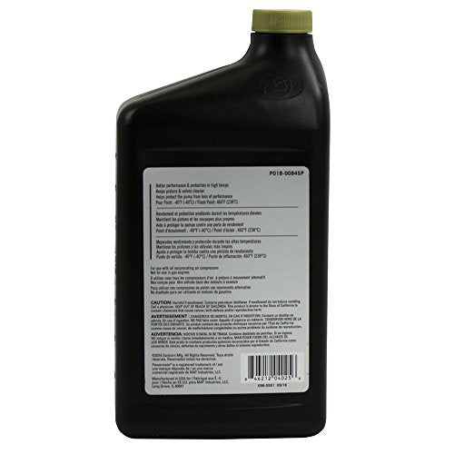 Powermate Px P018 0084Sp 100% Full Synthetic Air Compressor Oil,