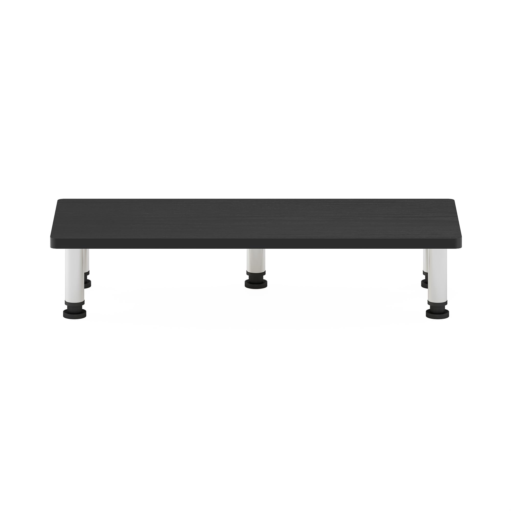 Stainless Monitor Riser Furinno Turn-N-Tube Monitor Riser Stand, Americano, Stainless Steel ...