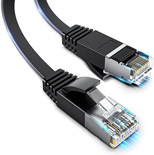 Fedus 3 Meter Cat6 Ethernet Cable, Flat Rj45 Lan Cable Wire 2 MeterHigh Speed 250Mhz/1Gbps Utp Lan Cable, Network Internet Cabl
