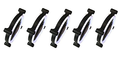 Apevia 512L Cwh 120Mm Silent Dual Rings White Led Fan With 32 X Leds & 8 X Anti Vibration Rubber Pads (5 Pk)