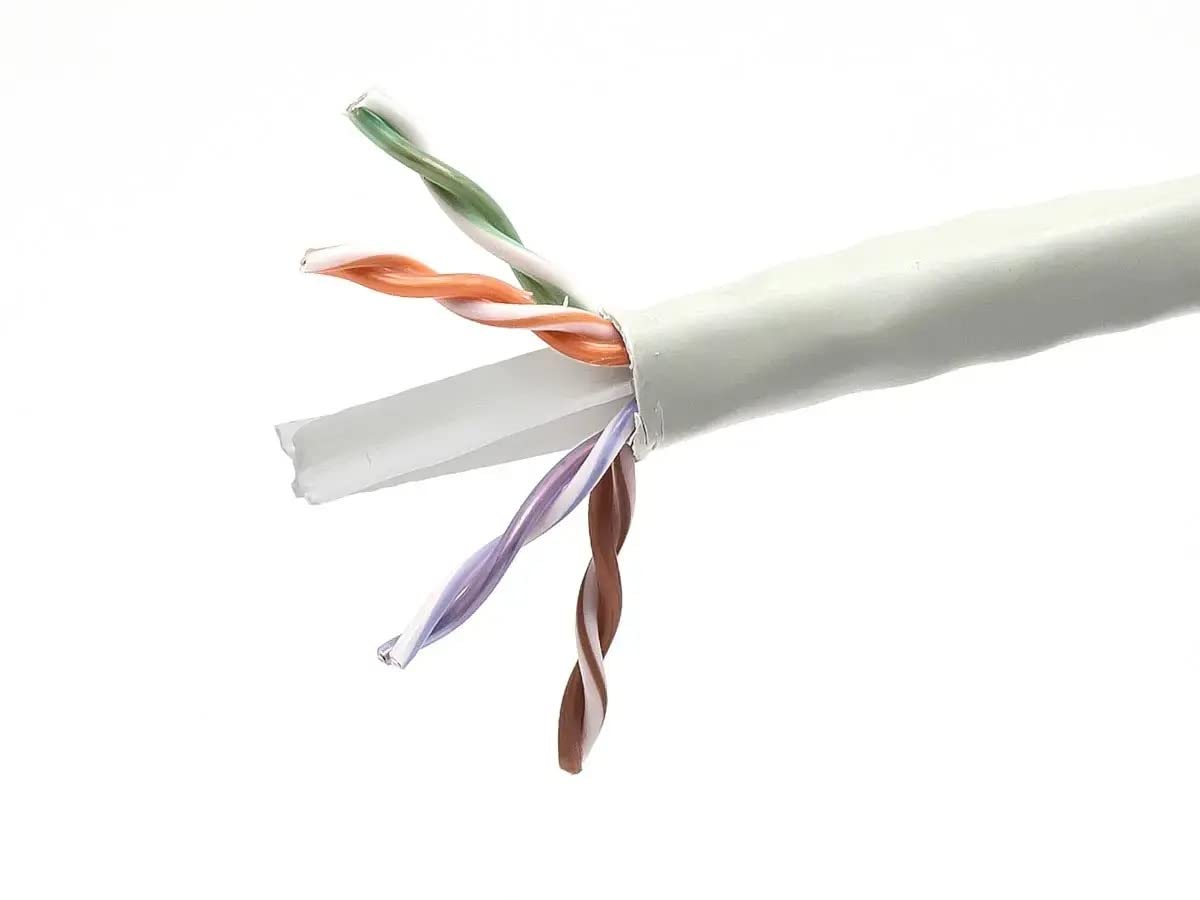 Monoprice Cat6 Cmp Bulk Cable - (Ul) 1000Ft_ White_ Utp_ Solid_ 23Awg_ 550Mhz_ P