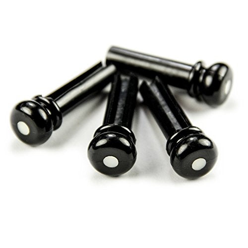 All Parts Bp 0677 023 Black Grooved Acoustic Bass Bridge Pins