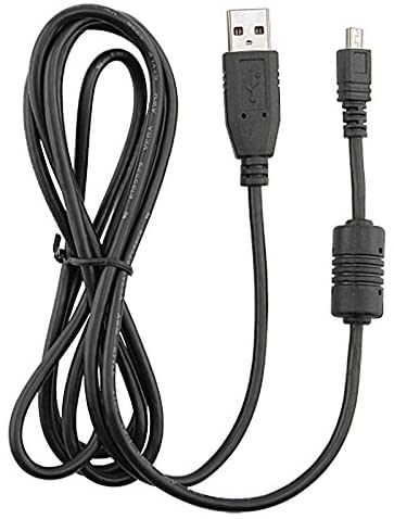 Black USB 2.0 A to 8 Pin Mini B Cable w/ Ferrite   1.5M / 59 Inches for Nikon CoolPix P90