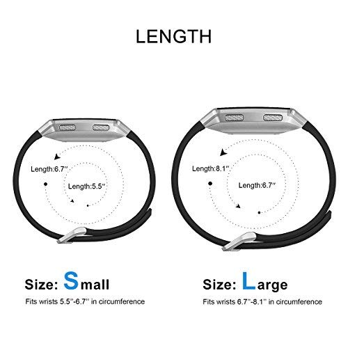 Aiunit Compatible Ionic Bands For Men Women Gray Small With Burnt Buckle, Replacement Strap Sport Accessory Wristband For Ionic