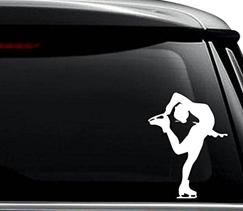 Ice Skater Skating Decal Sticker For Use On Laptop, Helmet, Car, Truck, Motorcycle, Windows, Bumper, Wall, And Decor Size  20 In