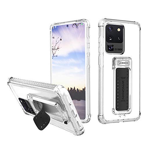 Scooch Wingman | Kickstand Case For Samsung Galaxy S20 Ultra [10 Ft Drop Protection] [Two Way Stand] Shockproof Protective Cover