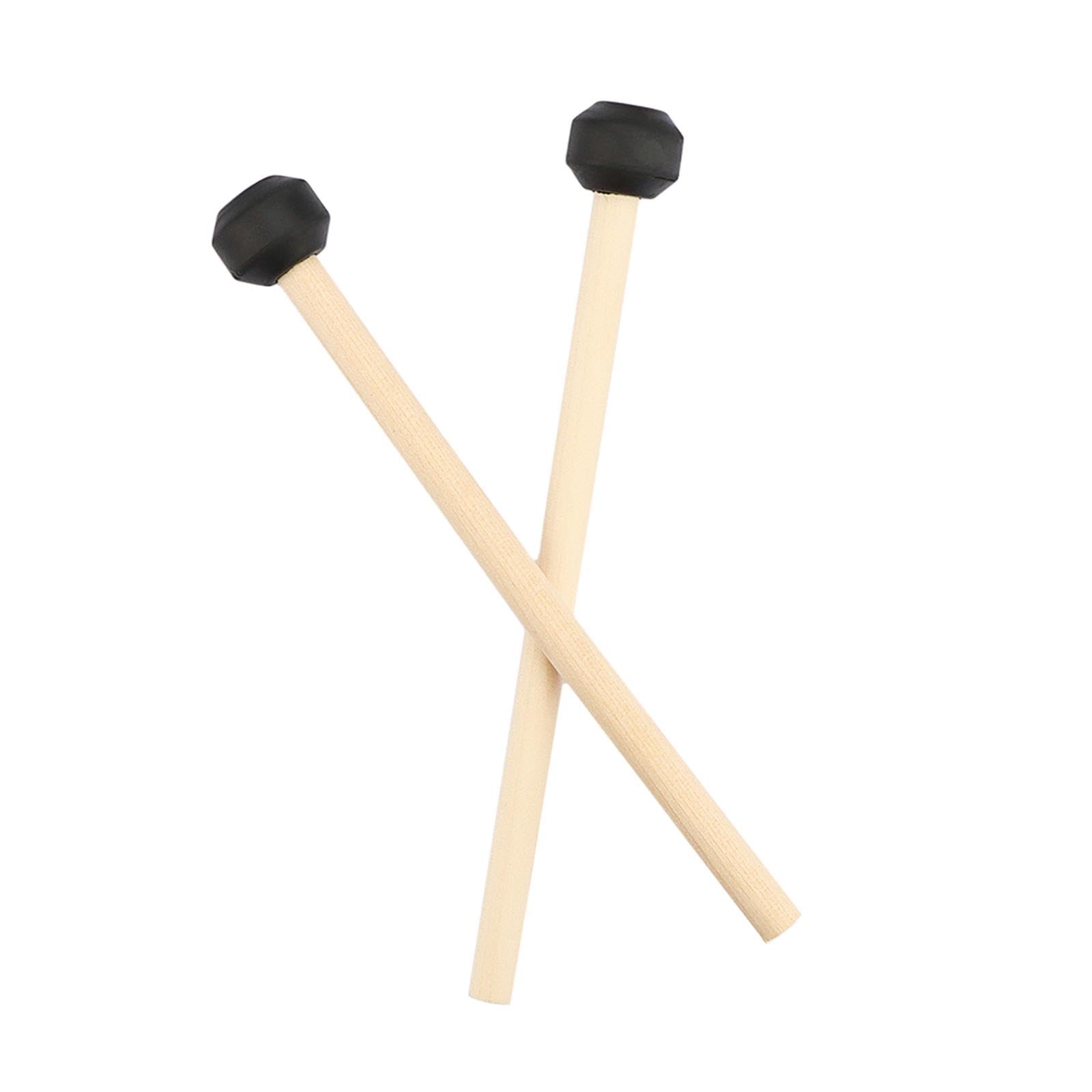 SECRET DESIRE 2 Pieces Percussion Drumsticks Steel Drum Mallets for Performance Meditation Flat head