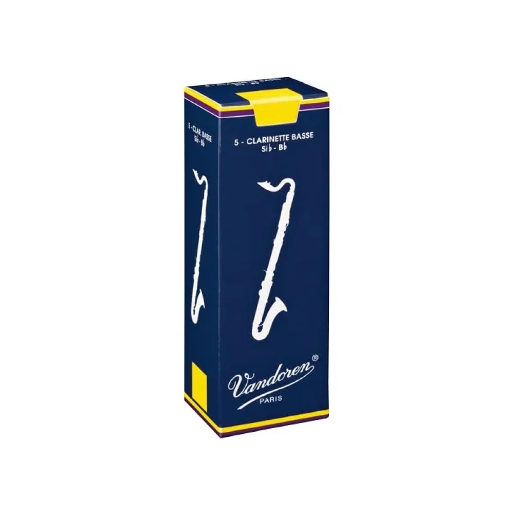 Vandoren Traditional Bass Clarinet Reeds Strength 3.5 Box Of 5