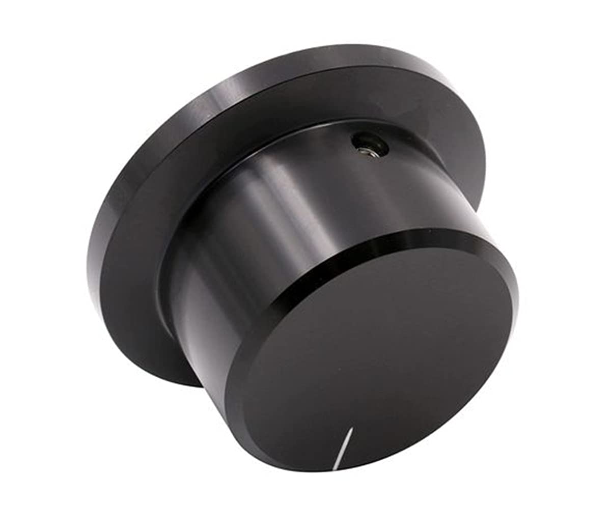Szliyands 1.89'' X 1.02'' All Aluminum Knob Volume Potentiometer Knob Bile Amplifier Audio Potentiometer Knob Cap (Black)