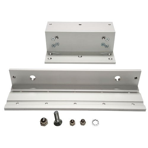 Visionis Lz1200 L And Z Bracket For 1200Lbs Electromagnetic Lock For Inswinging Door Access Control Maglock