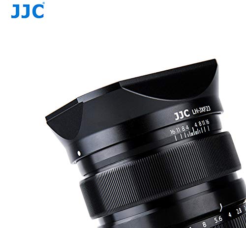 Jjc Lh Jxf23 Black Bayonet Metal Square Lens Hood For Fujinon Xf 23Mm F1.4 R Xf 56Mm F1.2 R Xf 56Mm F1.2 R Apd, With Front Cap,