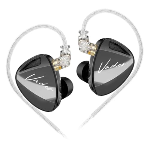 Kz Vader In Ear Monitor Earphone With SuperLinear 8Mm Triple Dynamic Drivers & 4 Level Switch Wired Iem, 0.75Mm 2Pin Connector