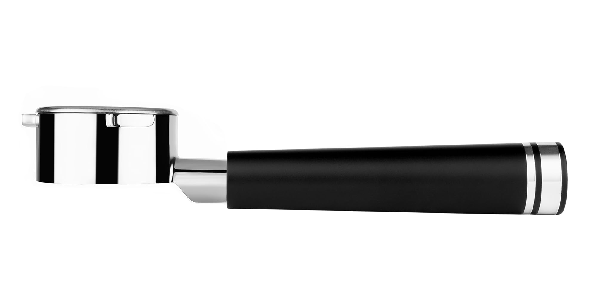 Lilq 54Mm Bottomless Naked 3 Ears Portafilter | Compatible With 54Mm Breville Machines | Stable Handle (Aluminum Flat, 54Mm Brev