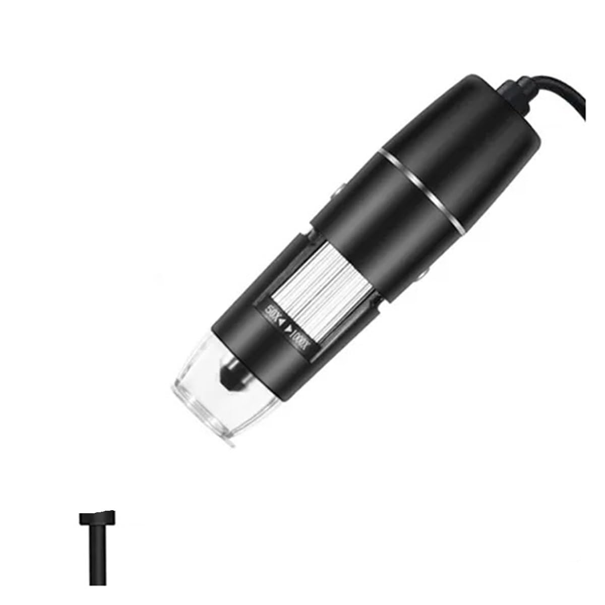 Microscope Accessories Kit USB Digital Microscope Handheld 1000X-1600X 8 LED Magnification Mini Video Camera Microscope Slides(W