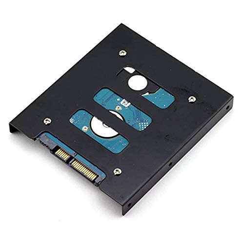 SSD Bracket 2.5 to 3.5 Adapter 2Pack, Hftywy SSD Mounting Bracket Kit 2.5 to 3.5 SSD HDD Hard Disk Drive Bays Holder Metal Mounting Bracket Adapter with Screws for PC SSD