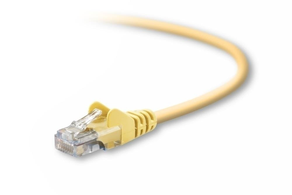 Belkin Cat5E Patch Cord Snagless Yellow   10Ft