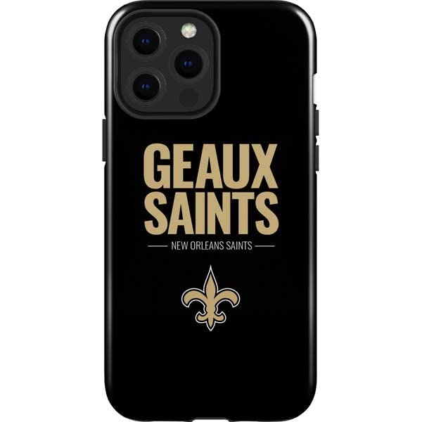 Skinit Impact Phone Case Compatible With Iphone 14 Pro Max   Officially Licensed Nfl New Orleans Saints Team Motto Design