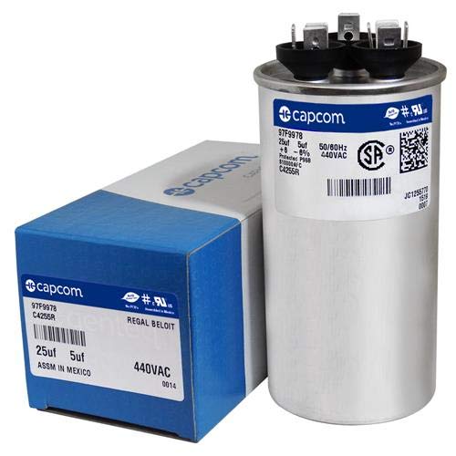 Ge Genteq Round Capacitor 25 5 Uf Mfd 440 Volt Z97F9978 97F9978
