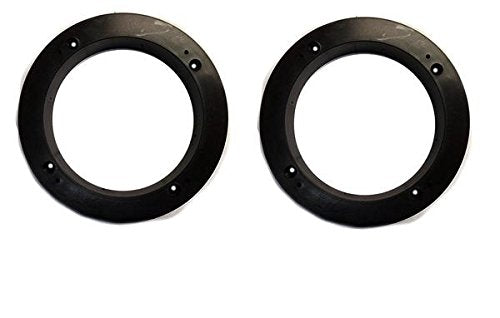 2 Pack Black Plastic 1'' Depth Ring Adapter Spacer For 5.25''  6'' Car Speaker Usa