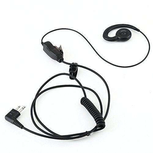 Hwayo Walkie Talkie Swivel Earpiece With Microphone And Ptt For Mot Two Way Radio   Motorola Swivel Earpiece Compatible With Walkie Talkies Cls1410, Cls1100, Hkln4604A (1 Pack)